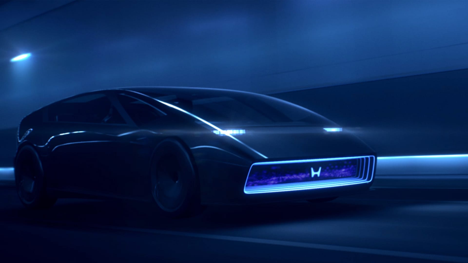 Honda unveils new electric cars with futuristic 'Space-Hud' and 'Saloon' concepts